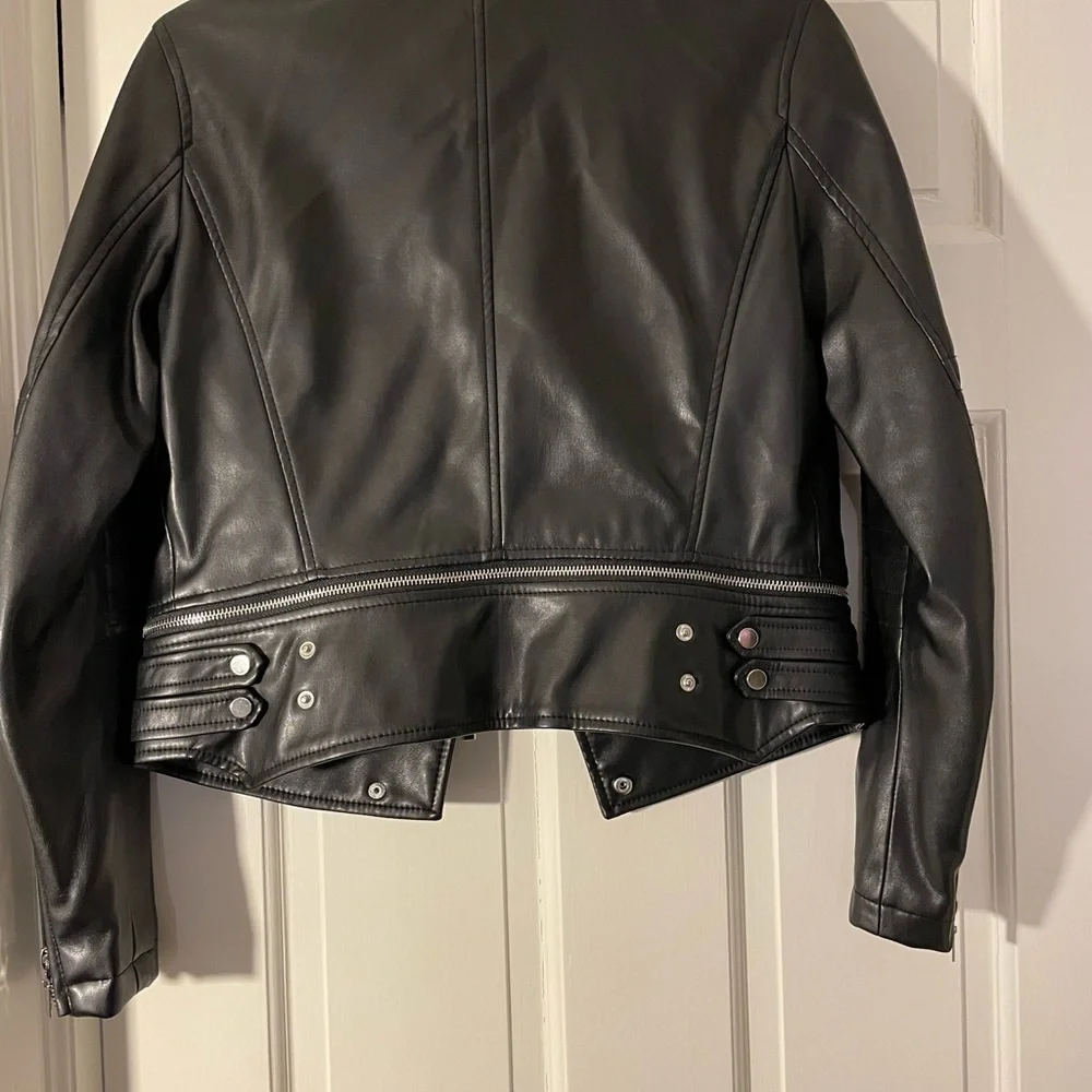 Zara faux leather biker jacket - Picture 2 of 2